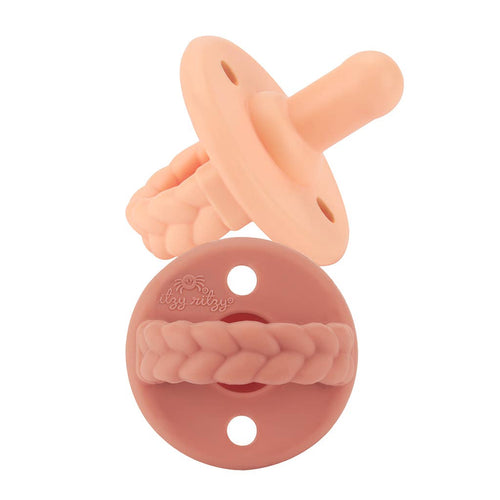 Apricot + Terracotta Sweetie Soother™ Pacifier Set