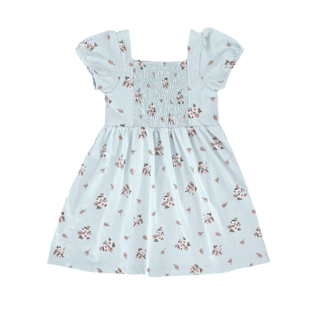 Smocked Dress- Glacier