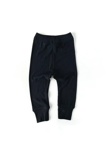 RIBBED LEGGING - BLACK
