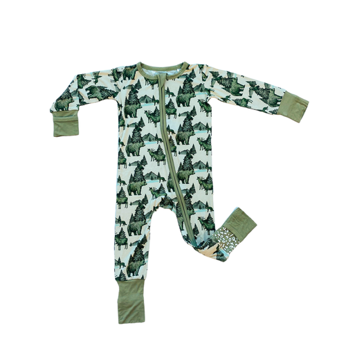 Samuel Bamboo Convertible Zipper Footie