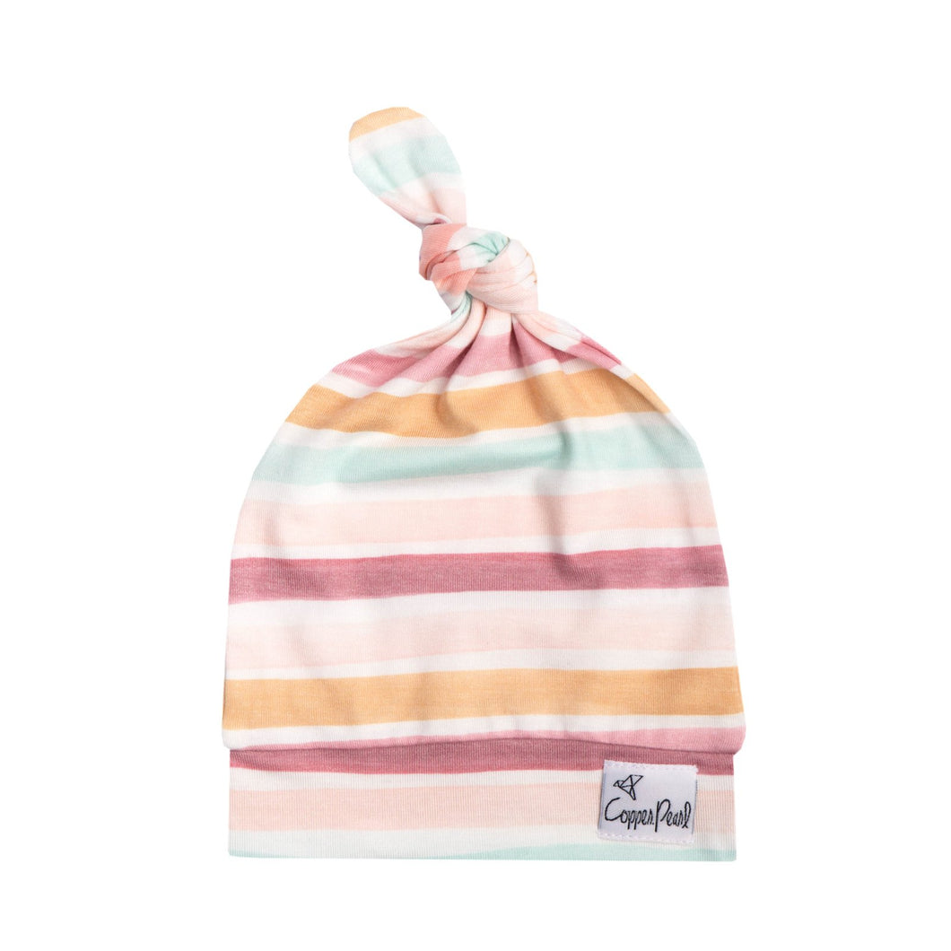 Belle Top Knot Hat -Copper Pearl