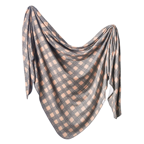 Billy Knit Swaddle Blanket-Copper Pearl