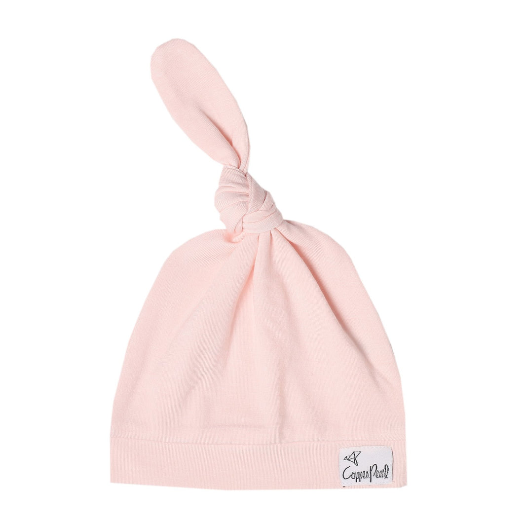 Blush Top Knot Hat -Copper Pearl