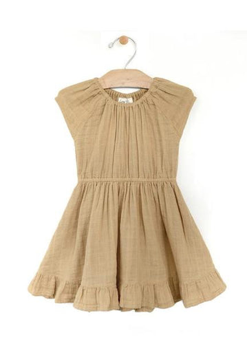 CITY MOUSE MUSLIN GATHERED WAIST DRESS