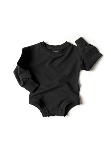 CREWNECK ONEPIECE - BLACK