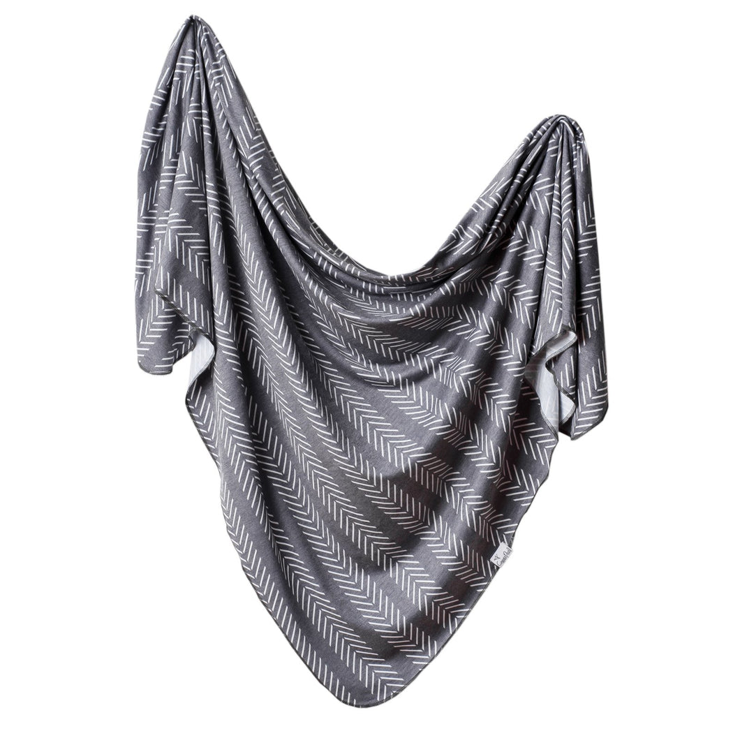 Canyon Knit Swaddle Blanket-Copper Pearl