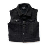 Denim Vest - Black Wash