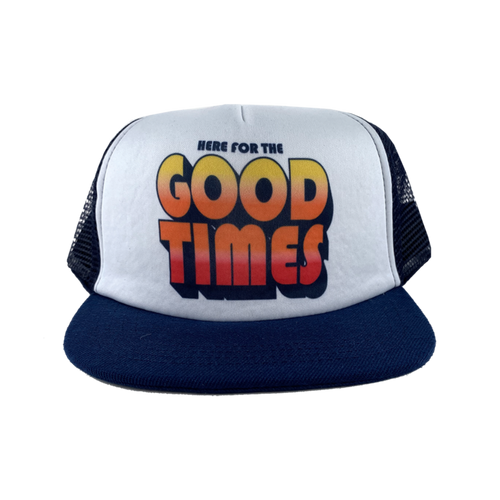 Good Times Tiny Whales Trucker Hat Size 6-12 years