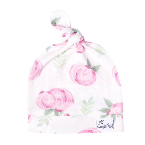 Grace Top Knot Hat -Copper Pearl