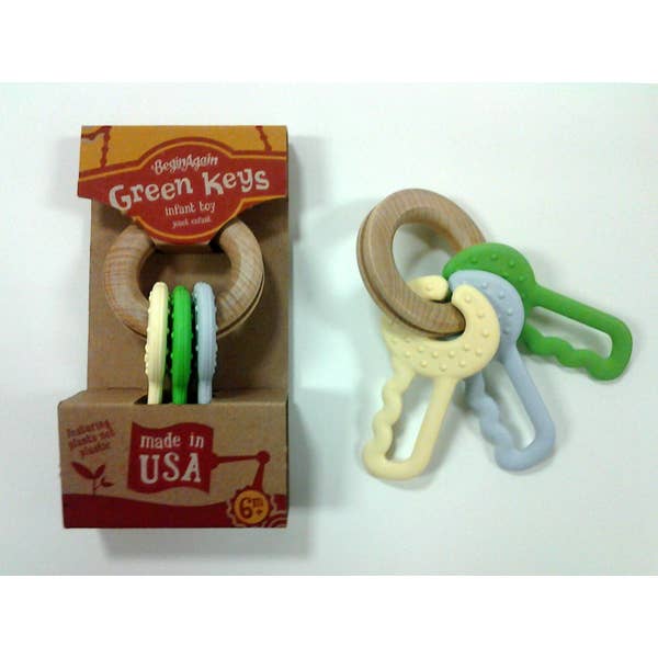 Green Keys Clutching and Teething Toy