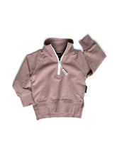 Little Bipsy ZIP PULLOVER - DUSTY PLUM