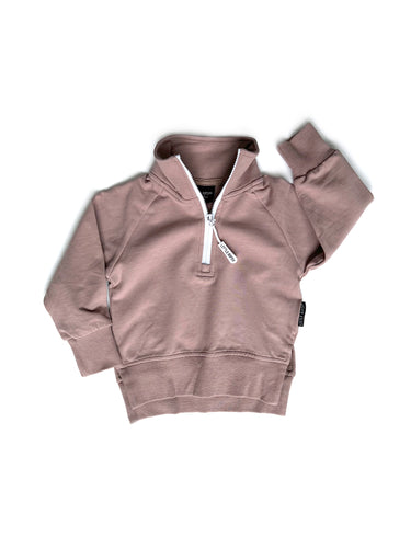 Little Bipsy ZIP PULLOVER - DUSTY PLUM