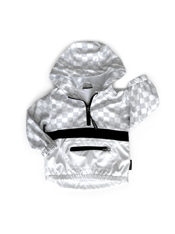 PULLOVER WINDBREAKER GREY CHECKERED