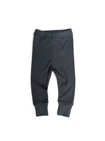 RIBBED LEGGING - PEWTER