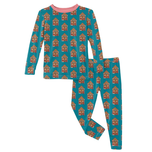 Kickee Pants Bay Gingerbread 2pc PJ Set