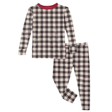 Kickee Pants Holiday Plaid 2pc PJ Set