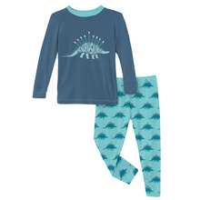 Kickee Pants Iceberg Menorahsaurus Graphic 2pc PJ Set