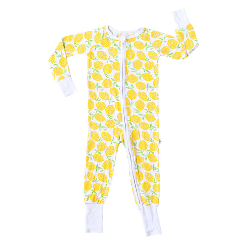 LITTLE SLEEPIES CONVERTIBLE PAJAMA: LEMON