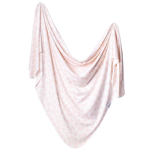 Lola Knit Swaddle Blanket-Copper Pearl