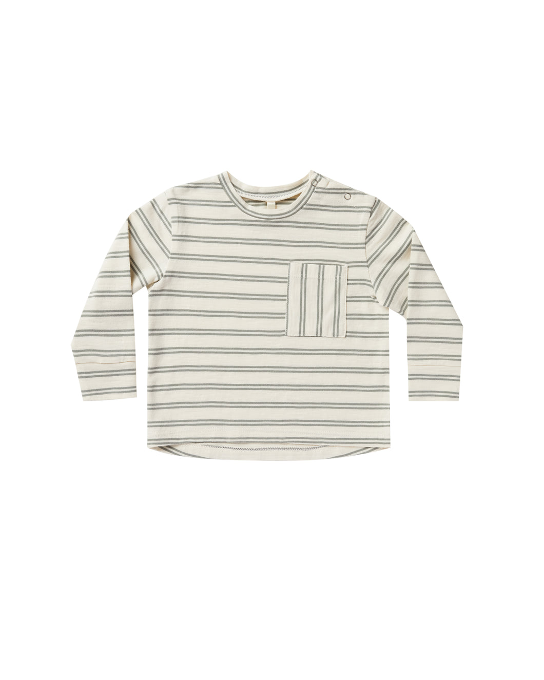 longsleeve skater tee | aqua stripe