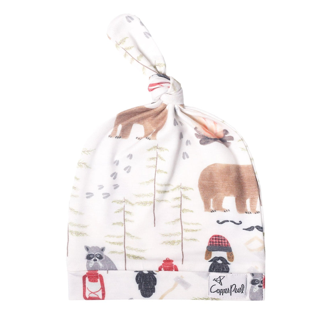 Lumberjack Top Knot Hat -Copper Pearl