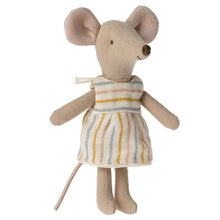 Maileg Big Sister Mouse in a Box, Spring Striped Dress