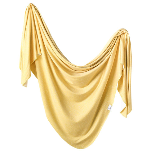 Marigold Knit Swaddle Blanket-Copper Pearl