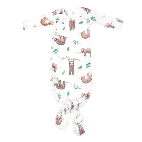 Copper Pearl Noah Newborn Knotted Gown