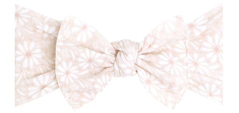 PRINTED KNOT: white daisy
