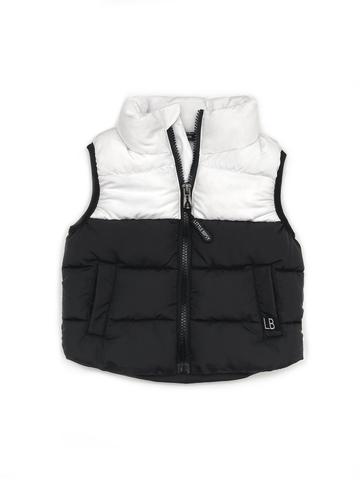 PUFFER VEST - BLACK & WHITE