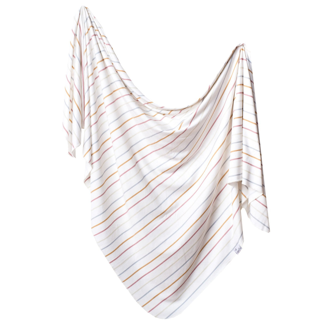 Piper Knit Swaddle Blanket-Copper Pearl