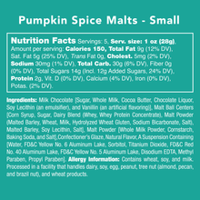 Pumpkin Spice Malts *AUTUMN COLLECTION*