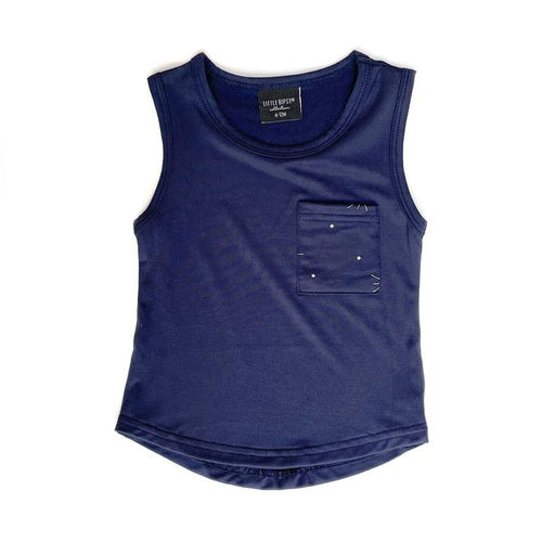 Star Pocket Tank - Navy