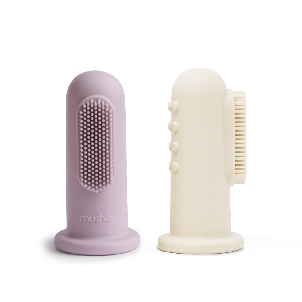 FINGER TOOTHBRUSH (SOFT LILAC/IVORY)