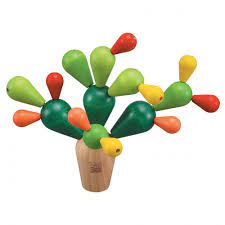 PlanToys Wooden Balancing Cactus Stacking Toy