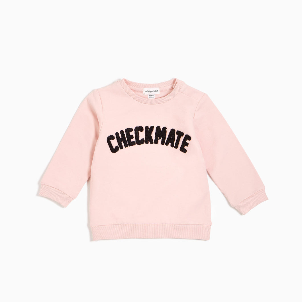 Checkmate Pullover-Pink