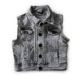 Denim Vest - Grey Wash