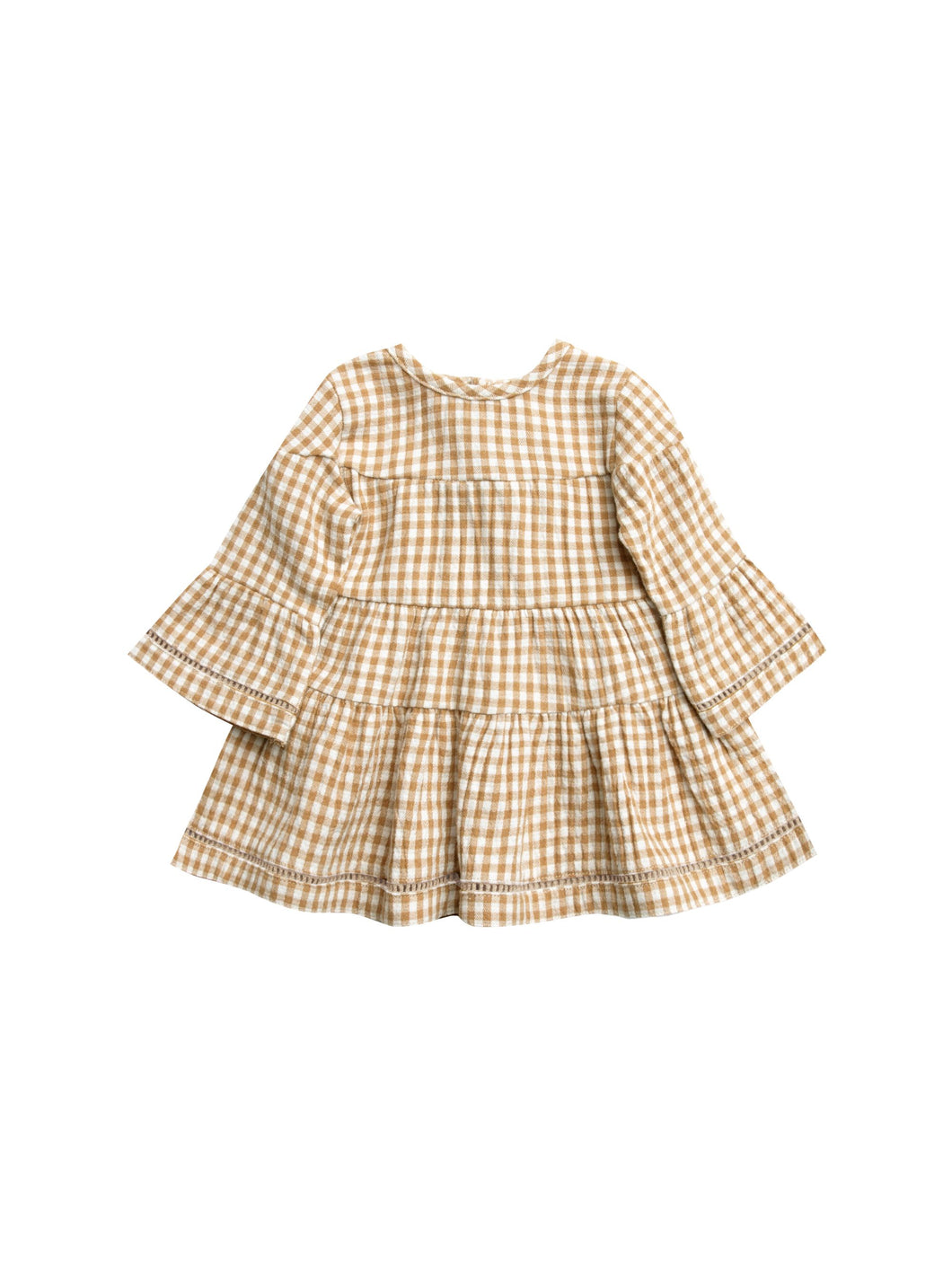 belle dress | honey gingham