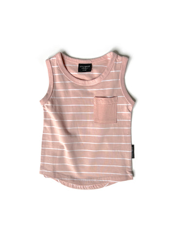 STRIPE POCKET TANK -Sun Kissed Little Bipsy