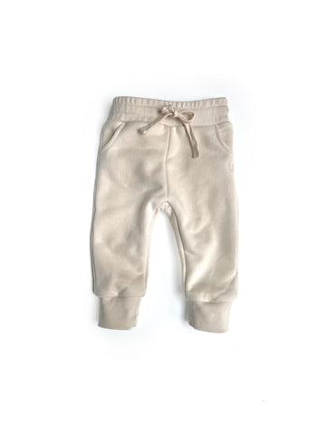 EMBROIDERED JOGGER - IVORY
