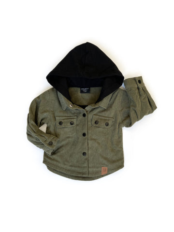 Corduroy Shacket - Forest