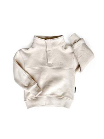 MOCK NECK PULLOVER - IVORY