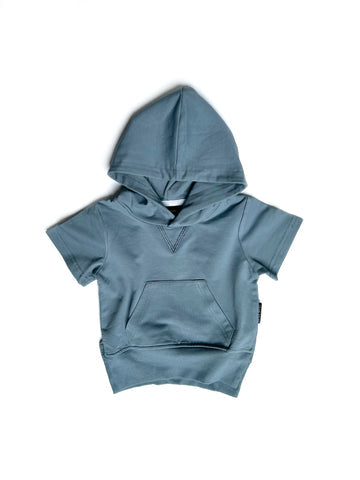 SHORT SLEEVE HOODIE - WAVES