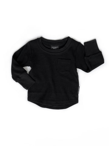 WAFFLE TOP - BLACK