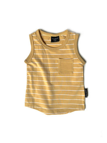 STRIPE POCKET TANK - SUNNY DAY Little Bipsy