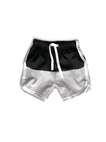 HYBRID PLAY + SWIM SHORTS - MONOCHROME