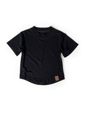 OVERSIZED BAMBOO TEE - BLACK
