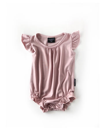 FLUTTER SLEEVE ONEPIECE - SUN KISSED