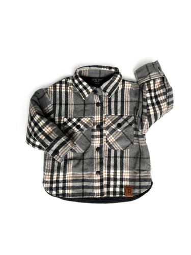 Flannel Shacket - Ash