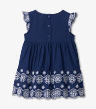 maritime navy baby scallop edge dress Hatley